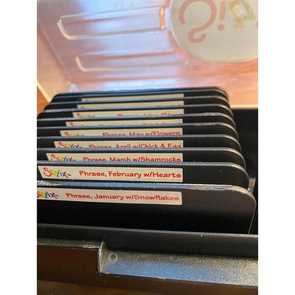 Sizzix Sizzlits Medium Cutting Dies, Calendar Months, COMPLETE + MINT 12 Months - Picture 4 of 6